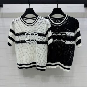 셀린* 라운드넥 니트 반소매