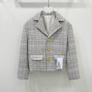 셀린* 트위드 라펠 드레스 재킷