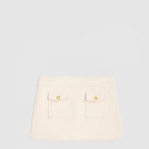 방도 미니 스커트 부티 코튼