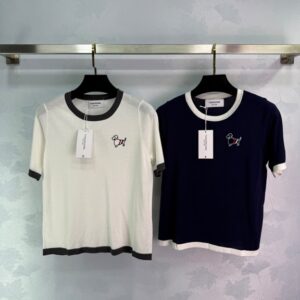 톰브라운 라운드넥 니트 반팔