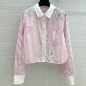 톰브라운 핑크 스트라이프 긴팔 셔츠