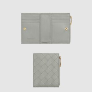 스몰 인트레치아토 폴더형 지퍼 지갑 742330