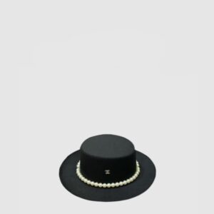 샤넬 넓은 챙 플랫 탑 모자 AA1265