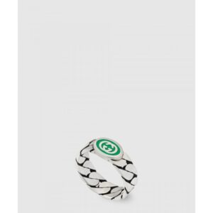 구찌 인터로킹 에나멜 반지 701612