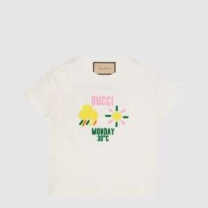 프린트 면 티셔츠