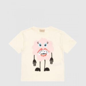 프린트 면 티셔츠