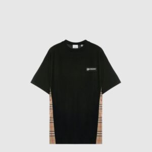 블록 면 티셔츠