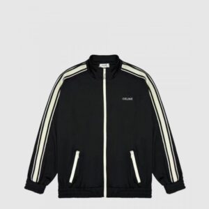 트랙수트 재킷 인 더블 페이스 저지 블랙/화이트