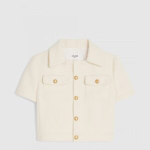 크롭 트위드 첼시 재킷